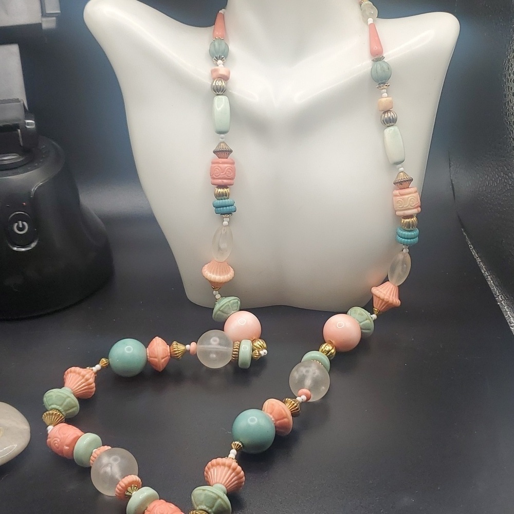 N2726 candy dreams pastel orb necklace